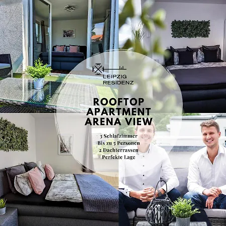 Apartament Leipzig-residenz Waldstrasse Am Zoo Und Red Bull Arena , Rooftop Mit 2 Dachterrassen