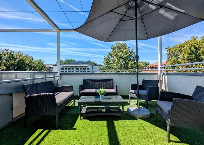 Leipzig-residenz Waldstrasse Am Zoo Und Red Bull Arena , Rooftop Mit 2 Dachterrassen Apartament