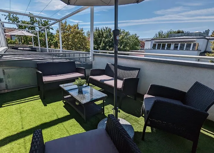 Leipzig-residenz Waldstrasse Am Zoo Und Red Bull Arena , Rooftop Mit 2 Dachterrassen * Lipsk
