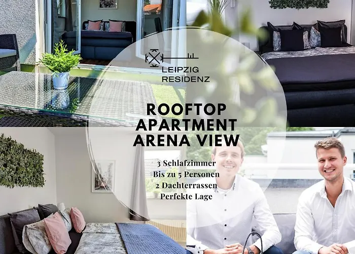 Apartament Leipzig-residenz Waldstrasse Am Zoo Und Red Bull Arena , Rooftop Mit 2 Dachterrassen